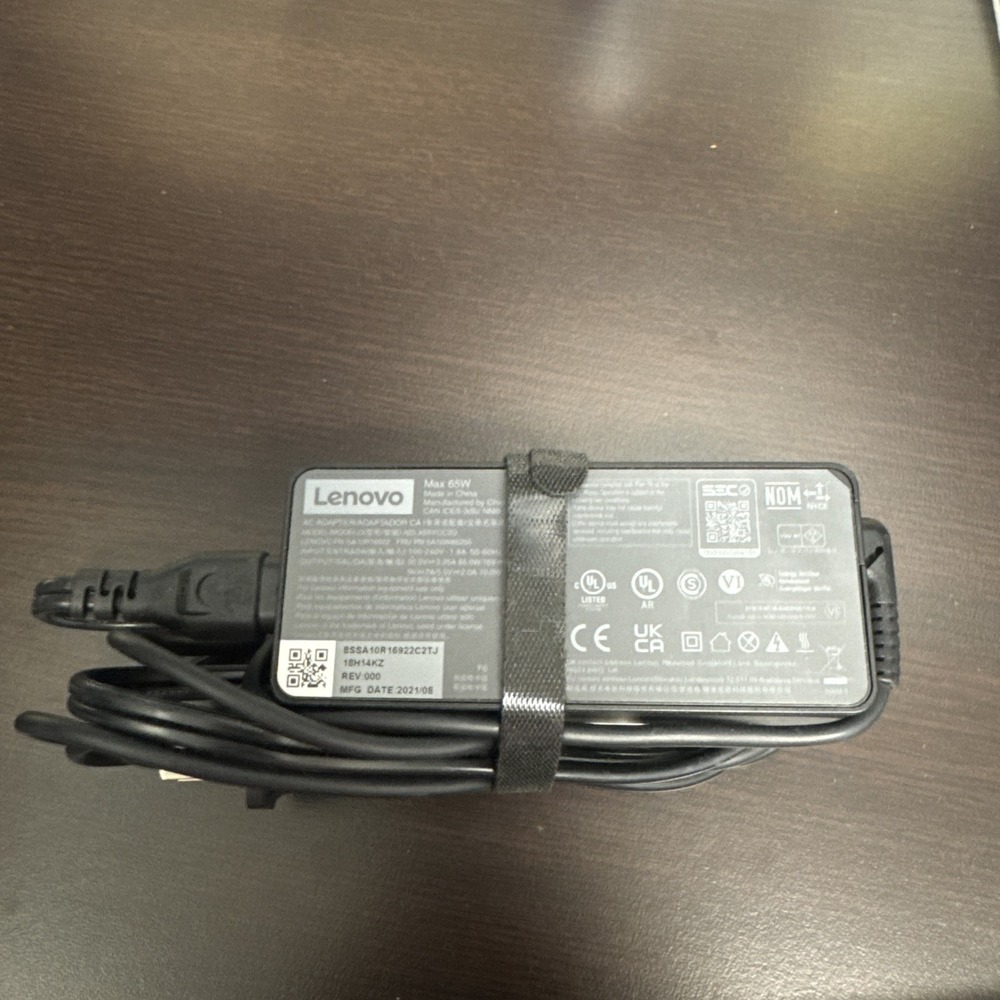 Genuine Lenovo 65W USB-C Type-C Laptop Charger AC Adapter ADLX65
